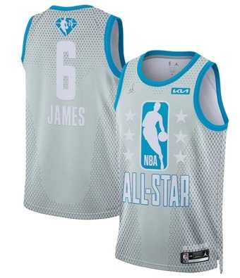 Lakers 6 Lebron James Gray 2022 NBA All-Star Jordan Brand Swingman Jersey,We sell and wholesale Lakers 6 Lebron James Gray 2022 NBA All-Star Jordan Brand Swingman Jersey on line form chian!